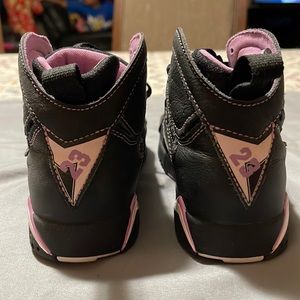 Girls Jordan’s size 13.5 - Black/Lavender/White